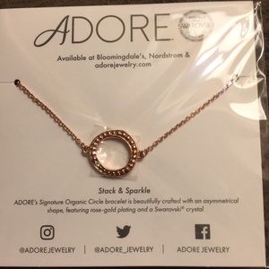 Adore by Swarovski® Circle Bracelet in Rose Gold